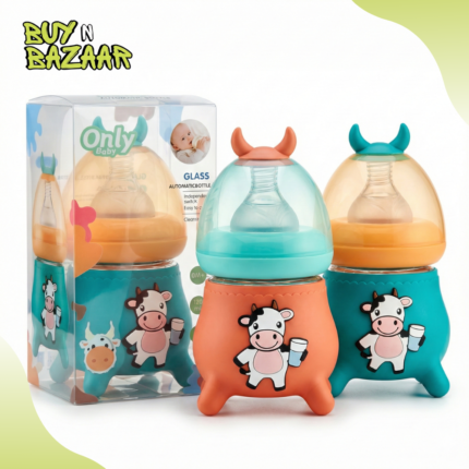 Only Baby Glass Feeder 80ml Wide Neck Nipple BPA-Free