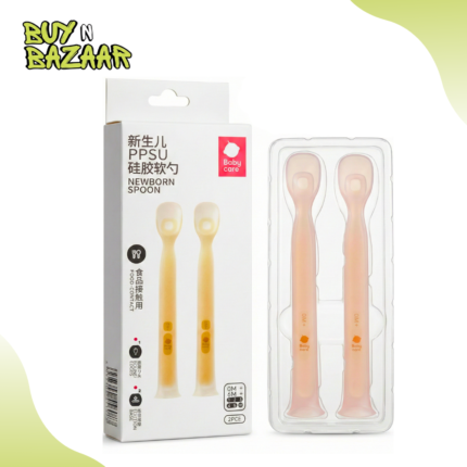 Baby Care Imported Silicone Feeding Spoon Pack of 2 BPA-Free