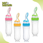 Silicone Baby Spoon Feeder Bottle BPA-Free