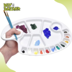 Plastic Palette Plate for Watercolor Paint – 10 Wells Colors