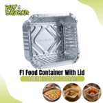 F1 Aluminum Foil Container with Lids 20pcs