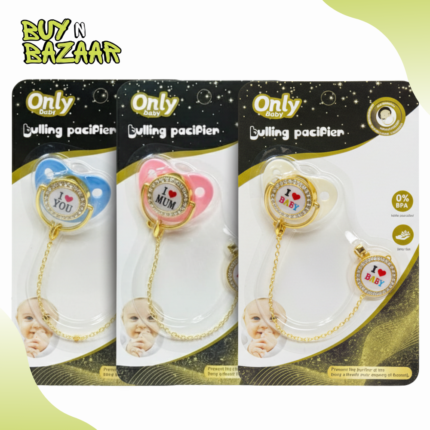 Silicone Pacifier with Chain – BPA-Free