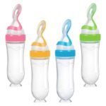 Baby Fruit Feeder Bundle with Silicone Spoon Bottle – BPA Free Feeding Set - Image 2